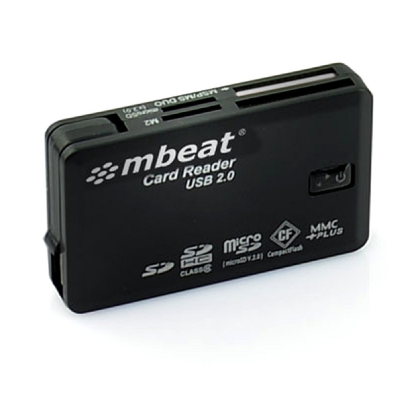 mbeat USB 2.0 All In One Card Reader - Black