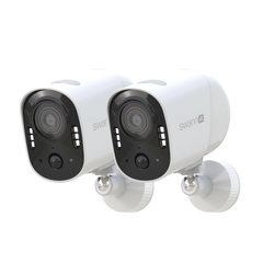Swann Pack of 2 Xtreem4K Wireless Security Camera w/ 32GB - White