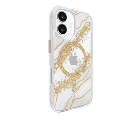 Case-Mate Karat MagSafe Case For iPhone 16 - White / Gunmetal Grey