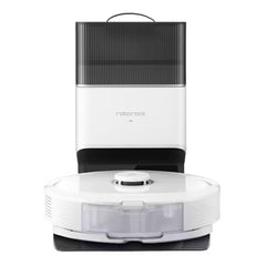 Roborock Q8 Max+ Robotic Vacuum and Mop Cleaner - White/Black