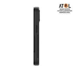 EFM Monaco Wallet Case w/ D3O For iPhone 15 - Black/Space Grey