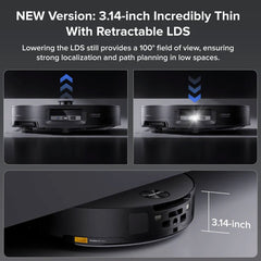 Roborock Saros 10 Robotic Vacuum Cleaner - Black