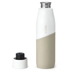 Larq PureVis Movement Water Bottle 710ml - White/Dune
