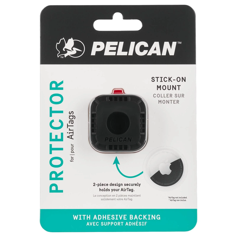 Pelican Protector Sticker Mount For Apple AirTags - Black