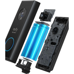eufy Security Battery Powered Video Doorbell 2K - Black