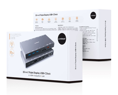 mbeat 15-in-1 Triple Display USB-C Docking Station - Space Grey