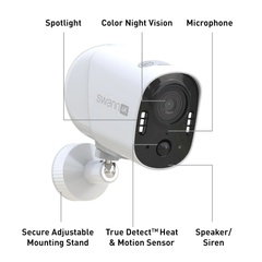 Swann Pack of 2 Xtreem4K Wireless Security Camera w/ 32GB - White