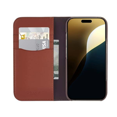 Coach Folio Case For iPhone 16 - Signature Tan