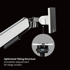 Brateck Single Heavy-Duty RGB Monitor Arm Fit Most 17