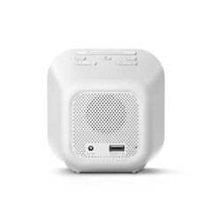 Philips Alarm Clock with USB Charging - White