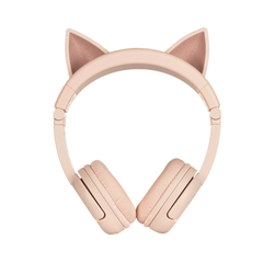 BuddyPhones PlayEars+ Animal Ears Wireless Headphone - Cat Pink