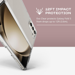 Tech 21 EvoClear Case For Samsung Galaxy Z Fold 5 - Clear