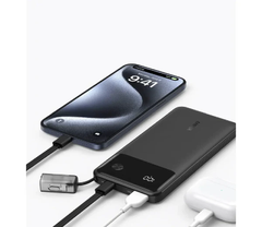 Anker 10K 22.5W A1388 USB C Lanyard Cable Power Bank - Black