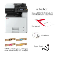 Kyocera ECOSYS M8124cidn A3 Colour Printer - Silver