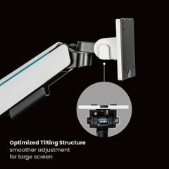 Brateck Single Heavy-Duty Monitor Arm Fit Most 17