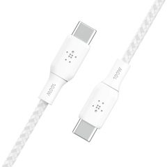 Belkin BoostCharge 100W USB-C to USB-C Cable 2m - White