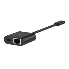 Belkin USB-C to Ethernet w/ Charge Adapter - Black