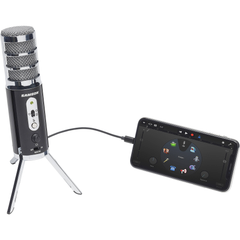Samson Satellite USB/iOS Broadcast Microphone - Black/Silver
