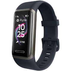 Ryze Elevate Fitness Smart Watch - Dark Grey w/ Red Strap