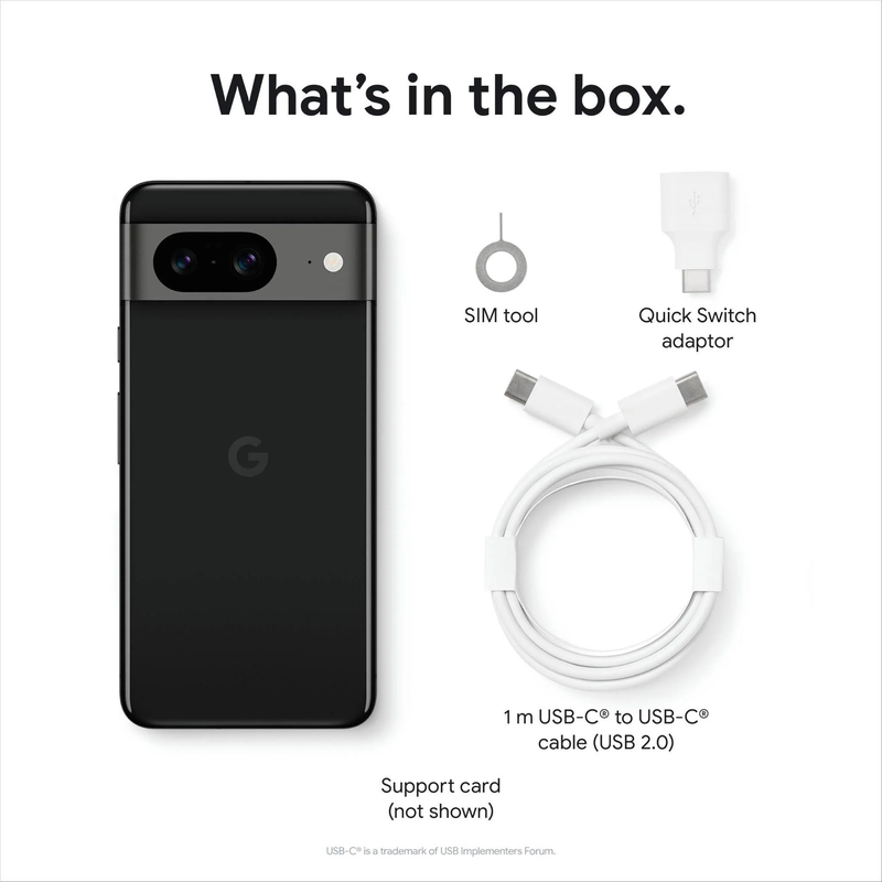 Google Pixel 8 5G 6.2" 8GB/128GB - Obsidian Black