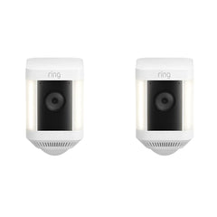 Ring Spotlight Cam Plus Battery 2-Pack Security Camera - White