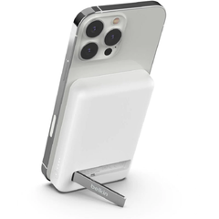 Belkin Charge 5K Magnetic Wireless Power Bank+Stand - White