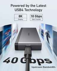 Anker 556 USB-C Hub with 1.6 ft USB-4 Cable - Black
