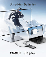 Anker 556 USB-C Hub with 1.6 ft USB-4 Cable - Black