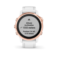 Garmin fenix 6S Pro GPS Sports Watch - Rose Gold/White