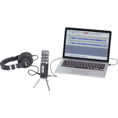 Samson Satellite USB/iOS Broadcast Microphone - Black/Silver