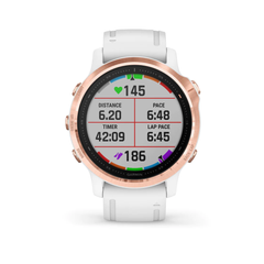 Garmin fenix 6S Pro GPS Sports Watch - Rose Gold/White