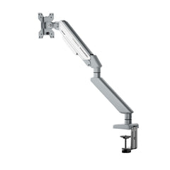 Anda Seat Stealth Ergonomic Single Monitor Arm - Silver White