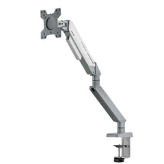 Anda Seat Stealth Ergonomic Single Monitor Arm - Silver White