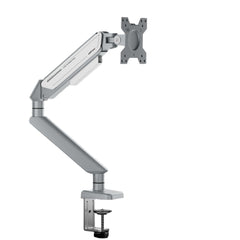 Anda Seat Stealth Ergonomic Single Monitor Arm - Silver White