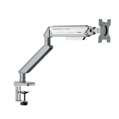 Anda Seat Stealth Ergonomic Single Monitor Arm - Silver White