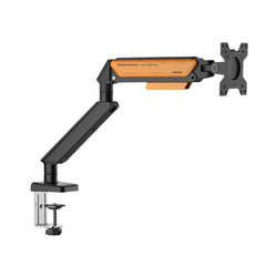 Anda Seat Stealth Ergonomic Single Monitor Arm - Black Orange