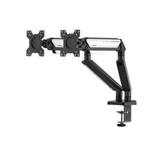 Anda Seat Stealth Ergonomic Double Monitor Arm - Black White