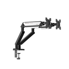 Anda Seat Stealth Ergonomic Double Monitor Arm - Black White