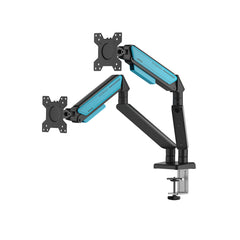 Anda Seat Stealth Ergonomic Dual Monitor Arm - Black Blue