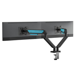 Anda Seat Stealth Ergonomic Dual Monitor Arm - Black Blue
