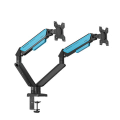 Anda Seat Stealth Ergonomic Dual Monitor Arm - Black Blue