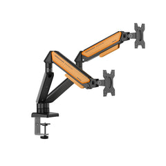 Anda Seat Stealth Ergonomic Dual Monitor Arm - Black Orange
