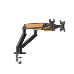 Anda Seat Stealth Ergonomic Dual Monitor Arm - Black Orange