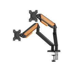 Anda Seat Stealth Ergonomic Dual Monitor Arm - Black Orange