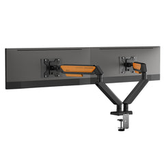 Anda Seat Stealth Ergonomic Dual Monitor Arm - Black Orange