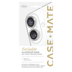Case-Mate Aluminum Ring Lens Protector For iPhone 16 - Clear