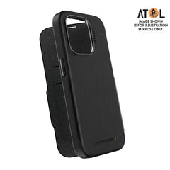 EFM Monaco Wallet Case Armour iPhone 15 Pro Max - Black/Space Gray