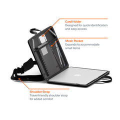 Cygnett Rugged Laptop Sleeve w/ Handle + Shoulder Strap Large - Black