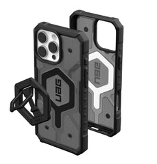 UAG Pathfinder Case For iPhone 16 Pro Max - Ash/Black Stand