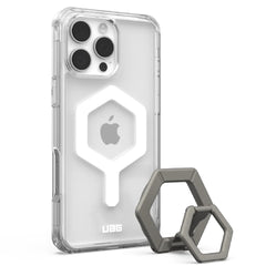 UAG Plyo Magsafe Case For iPhone 16 Pro Max - Ice White/Titanium Stand
